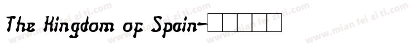 The Kingdom of Spain字体转换